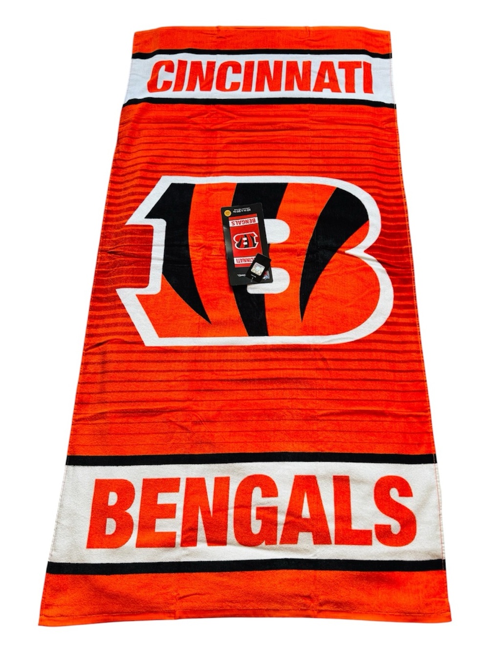 Cincinnati Bengals NFL Beach Towel - Orange & Black